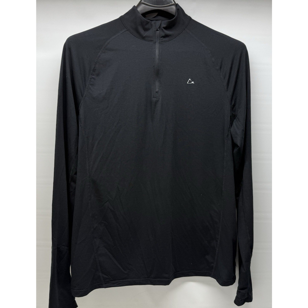 PARADOX Mens XL Merino Wool Blend Dri Release Repreve 1/4 Zip Base Layer Top